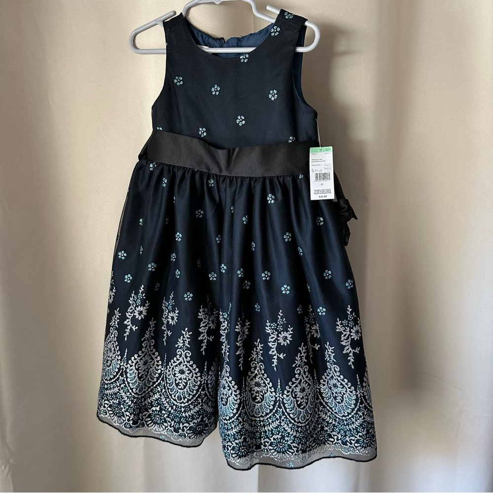 Toddler girl special occasion dress blue